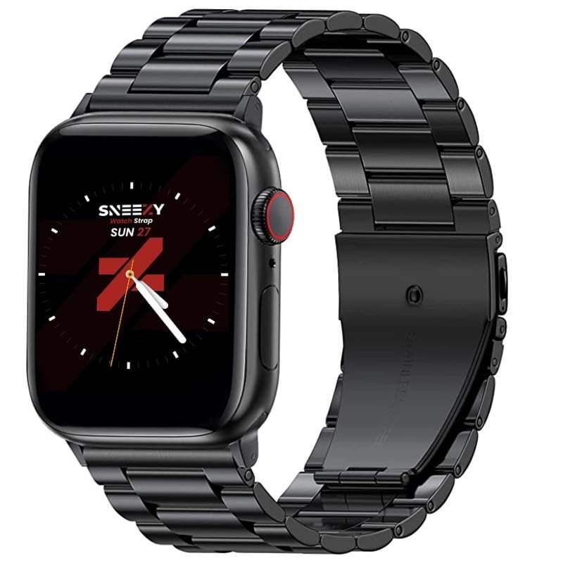 Apple Watch 42mm 44mm 45mm Watch Seri 3 4 5 6 7 Se Uyumlu Ironweft Döküm Çelik Metal Kordon