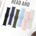 Samsung Galaxy Watch 8 44mm 40mm İle Uyumlu Metal Tokalı PureLux Soft Silikon Kordon Lila