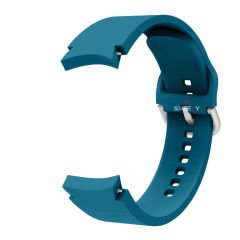 Samsung Galaxy Watch 6 40 43 44 47mm Uyumlu Orjinal Tasarım Kavisli PureLux Silikon Kordon Petrol Mavisi - Petrol Mavisi