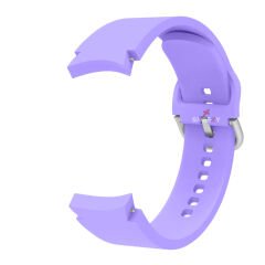 Samsung Galaxy Watch 6 40 43 44 47mm Uyumlu Orjinal Tasarım Kavisli PureLux Silikon Kordon Lila - Lila