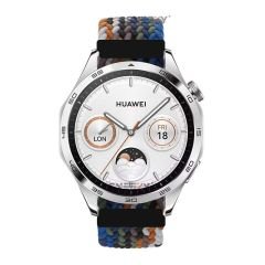 Samsung Gear S3 Frontier R760 - S3 Classic R770 22mm Uyumlu Metal Klips Solo Fiberlink Örgü Kordon Turuncu Siyah