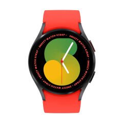 Samsung Galaxy Watch 6 40 43 44 47mm Uyumlu Orjinal Tasarım Kavisli PureLux Silikon Kordon Kırmızı - Kırmızı