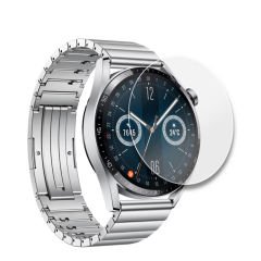 Huawei Watch GT3 46mm Uyumlu Kolay Takılabilir Takma Aparatlı Temperli Cam Ekran Koruyucu