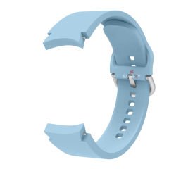Samsung Galaxy Watch 6 40 43 44 47mm Uyumlu Orjinal Tasarım Kavisli PureLux Silikon Kordon Açık Mavi - Açık Mavi