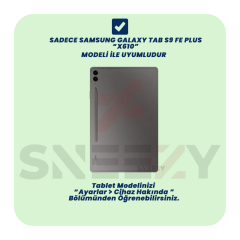 Samsung Galaxy Tab S9 Fe Plus X610 12.4 İnç Katlanabilir Kalemlikli Standlı Akıllı Kılıf Gri