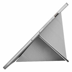 Samsung Galaxy Tab S9 Fe Plus X610 12.4 İnç Katlanabilir Kalemlikli Standlı Akıllı Kılıf Gri