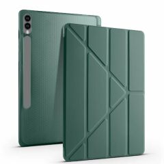 Samsung Galaxy Tab S9 Fe Plus X610 12.4 İnç Katlanabilir Kalemlikli Standlı Akıllı Kılıf Gri