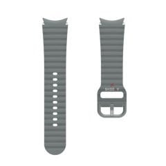 Samsung Galaxy Watch 6 40 43 44 47mm Orjinal Tasarım Kavisli Uyumlu AeroFlex Silikon Kordon Gri - Gri