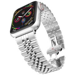 Apple Watch 38mm 40mm 41mm 1 2 3 4 5 6 7 8 Se Seri Uyumlu Ironmesh Döküm Çelik Metal Kordon