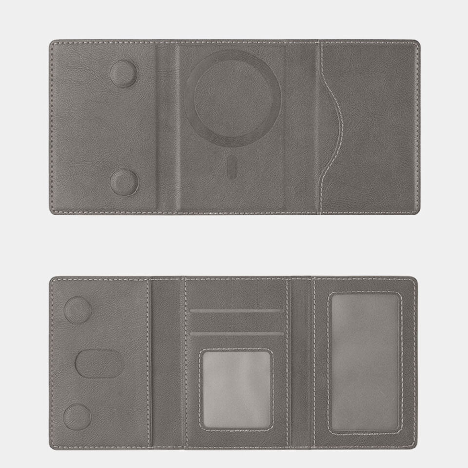 iPhone 14-14 Pro 14 Pro Max ile uyumlu MagSafe Manyetik Katlanabilir Standlı Deri Kartlık Cüzdan