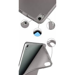 Apple iPad Air 4. 5. Nesil 10.9 İnç Uyumlu Kılıf Craft Kalem Bölmeli Uyku Modlu Kapaklı Smart Case Koyu Gri - Koyu Gri