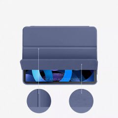 Apple iPad Air 4. 5. Nesil 10.9 İnç Uyumlu Kılıf Craft Kalem Bölmeli Uyku Modlu Kapaklı Smart Case Lavanta - Lavanta