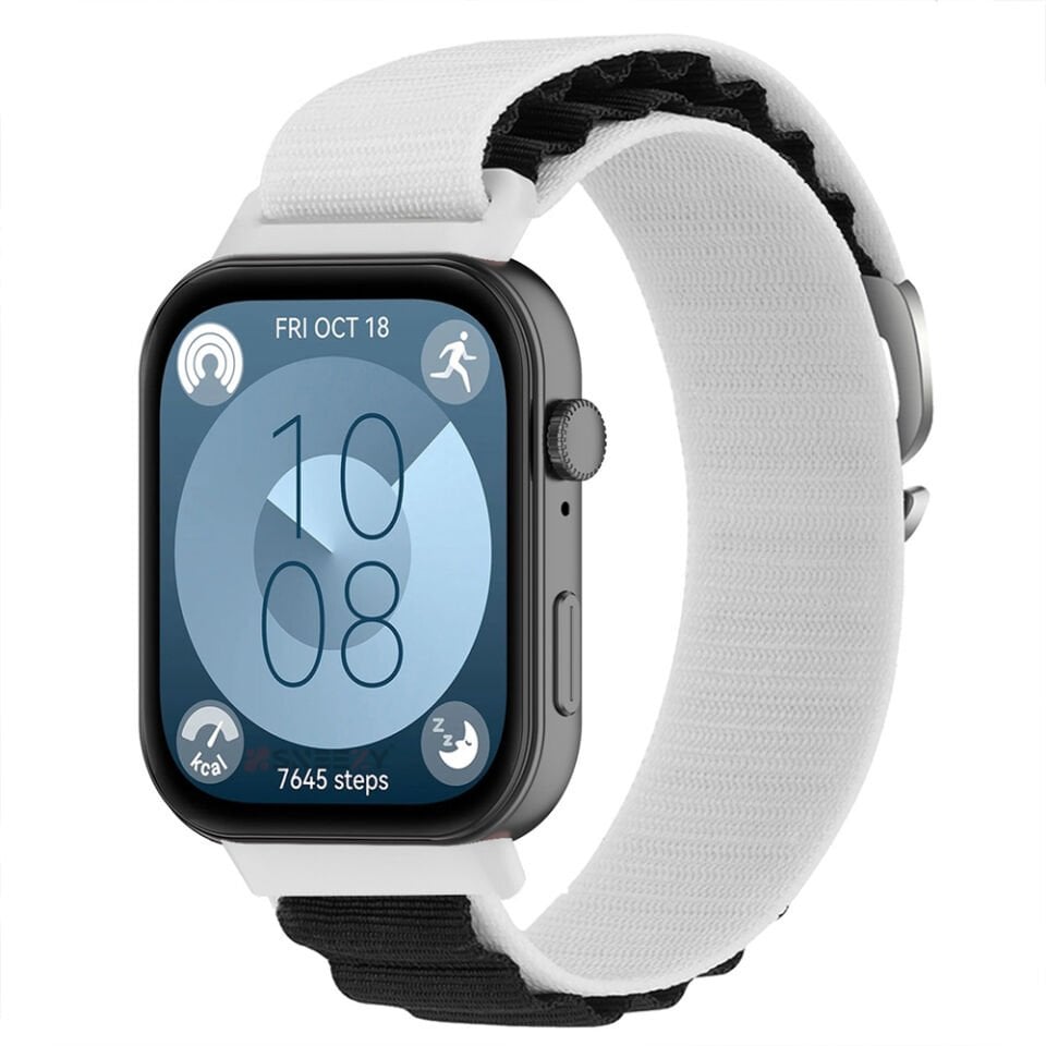 Huawei Watch Fit 3 İle Uyumlu Özel Frost Tasarım Alpine Loop Dayanıklı Akıllı Saat Kayışı