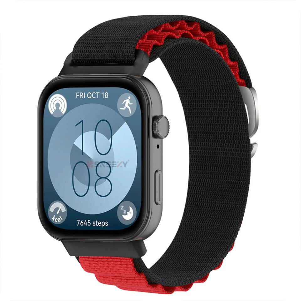 Huawei Watch Fit 3 İle Uyumlu Özel Frost Tasarım Alpine Loop Dayanıklı Akıllı Saat Kayışı