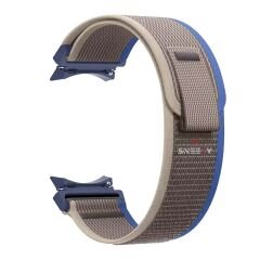 Samsung Galaxy Watch 6 40 43 44 47mm Uyumlu Wander Trail Loop Kordon Kavisli Tasarım Mavi - Mavi