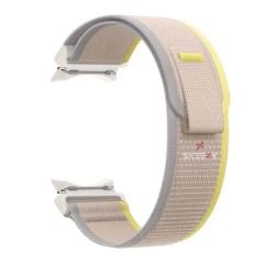 Samsung Galaxy Watch 6 40 43 44 47mm Uyumlu Wander Trail Loop Kordon Kavisli Tasarım Sarı - Sarı