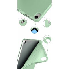 Apple iPad Air 4. 5. Nesil 10.9 İnç Uyumlu Kılıf Craft Kalem Bölmeli Uyku Modlu Kapaklı Smart Case Yeşil - Yeşil