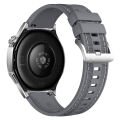 Sneezy Huawei Watch GT6 Pro 46mm ile Uyumlu Metal Tokalı Dikiş Detaylı Şık Dokuma Silikon Kordon
