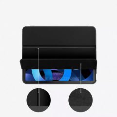 Apple iPad 10.Nesil 10.9 İnç Kılıf Craft Kalem Bölmeli Uyku Modlu Kapaklı Smart Case Siyah - Siyah