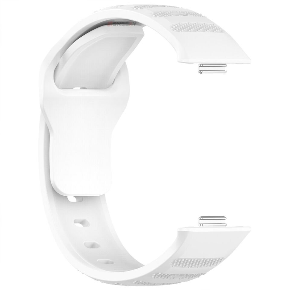 Huawei Watch Fit 3 Uyumlu Nomad Tasarım A+ Kalite Soft Silikon Kordon Beyaz