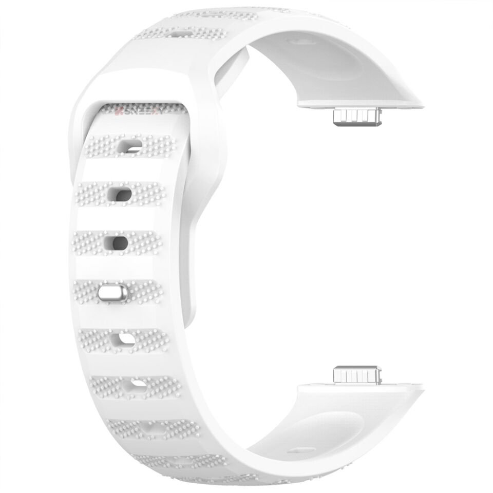 Huawei Watch Fit 3 Uyumlu Nomad Tasarım A+ Kalite Soft Silikon Kordon Beyaz