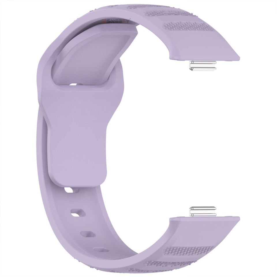 Huawei Watch Fit 3 Uyumlu Nomad Tasarım A+ Kalite Soft Silikon Kordon Lila