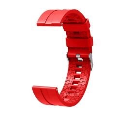 Samsung Galaxy Watch 46mm R800 – Watch 3 45mm R840 22mm Uyumlu NovaGT Supreme Silikon Kordon Kırmızı