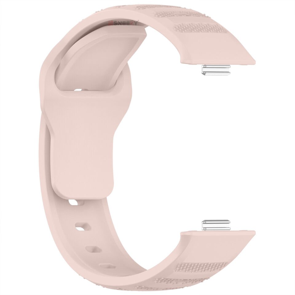 Huawei Watch Fit 3 Uyumlu Nomad Tasarım A+ Kalite Soft Silikon Kordon Pudra