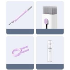 7'si 1 Arada Klavye Temizlik Seti - Bilgisayar, Telefon, Airpods İçin Çok Fonksiyonlu Temizleyici Pembe - Pembe
