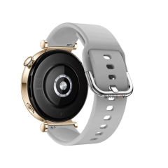 Huawei Watch GT5 41mm İle Uyumlu Yumuşak PureLux Soft Tokalı Silikon Kordon Gri