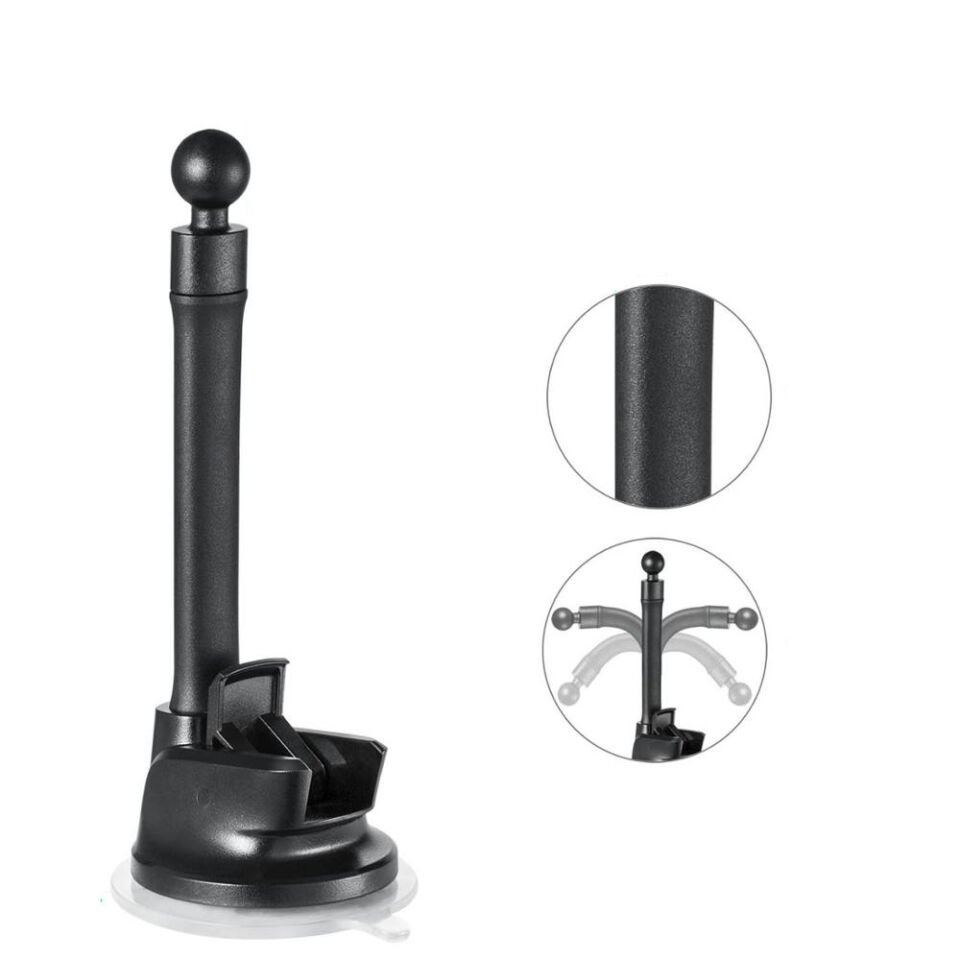 Araç İçi Manyetik Telefon Tutucu Vantuzlu Esnek Boyunlu Dashboard ve Cam Uyumlu 360° Döner Stand