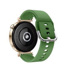 Huawei Watch GT5 41mm İle Uyumlu Yumuşak PureLux Soft Tokalı Silikon Kordon Haki