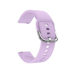 Huawei Watch GT5 41mm İle Uyumlu Yumuşak PureLux Soft Tokalı Silikon Kordon Lila