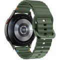 Huawei Watch GT6 Pro 46mm İle Uyumlu Dalga Desenli Tokalı Yumusaş Soft Silikon Kordon