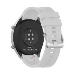 Samsung Gear S3 Frontier R760 – S3 Classic R770 22mm Uyumlu NovaGT Supreme Silikon Kordon Beyaz