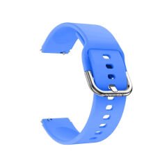 Huawei Watch GT5 41mm İle Uyumlu Yumuşak PureLux Soft Tokalı Silikon Kordon Mavi