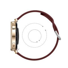 Huawei Watch GT5 41mm İle Uyumlu Yumuşak PureLux Soft Tokalı Silikon Kordon Mürdüm