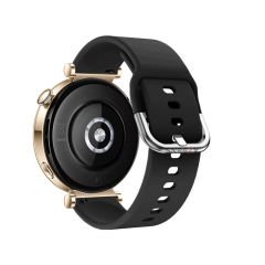 Huawei Watch GT5 41mm İle Uyumlu Yumuşak PureLux Soft Tokalı Silikon Kordon Siyah