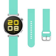 Huawei Watch GT5 41mm İle Uyumlu Yumuşak PureLux Soft Tokalı Silikon Kordon Turkuaz
