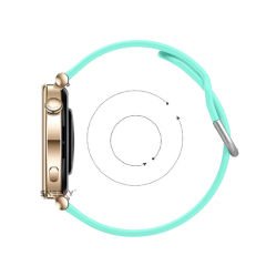 Huawei Watch GT5 41mm İle Uyumlu Yumuşak PureLux Soft Tokalı Silikon Kordon Turkuaz