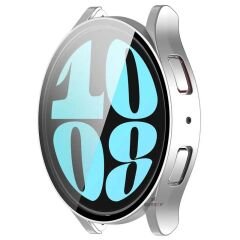 Sneezy Samsung Galaxy Watch 6 40MM Uyumlu PC Kasa Ekran Koruyucu Gümüş - Gümüş