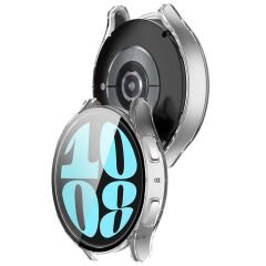 Sneezy Samsung Galaxy Watch 6 40MM Uyumlu PC Kasa Ekran Koruyucu Şeffaf - Şeffaf
