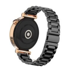 Huawei Watch Gt5 41mm İle Uyumlu Ironweft Paslanmaz Döküm Çelik Metal Kordon Siyah
