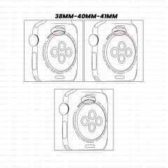Apple Watch 38mm 40mm 41mm Watch Seri 3 4 5 6 7 Se Uyumlu Ironweft Döküm Çelik Metal Kordon Siyah