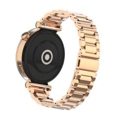 Huawei Watch Gt5 41mm İle Uyumlu Ironweft Paslanmaz Döküm Çelik Metal Kordon Rose