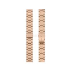 Huawei Watch Gt5 41mm İle Uyumlu Ironweft Paslanmaz Döküm Çelik Metal Kordon Rose