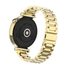Huawei Watch Gt5 41mm İle Uyumlu Ironweft Paslanmaz Döküm Çelik Metal Kordon Gold