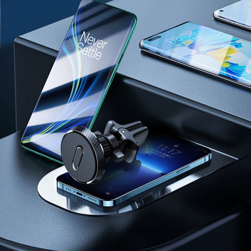 Araç İçi Manyetik Telefon Tutucu Havalandırma Izgarası Uyumlu 360° Döner Mıknatıslı Telefon Standı