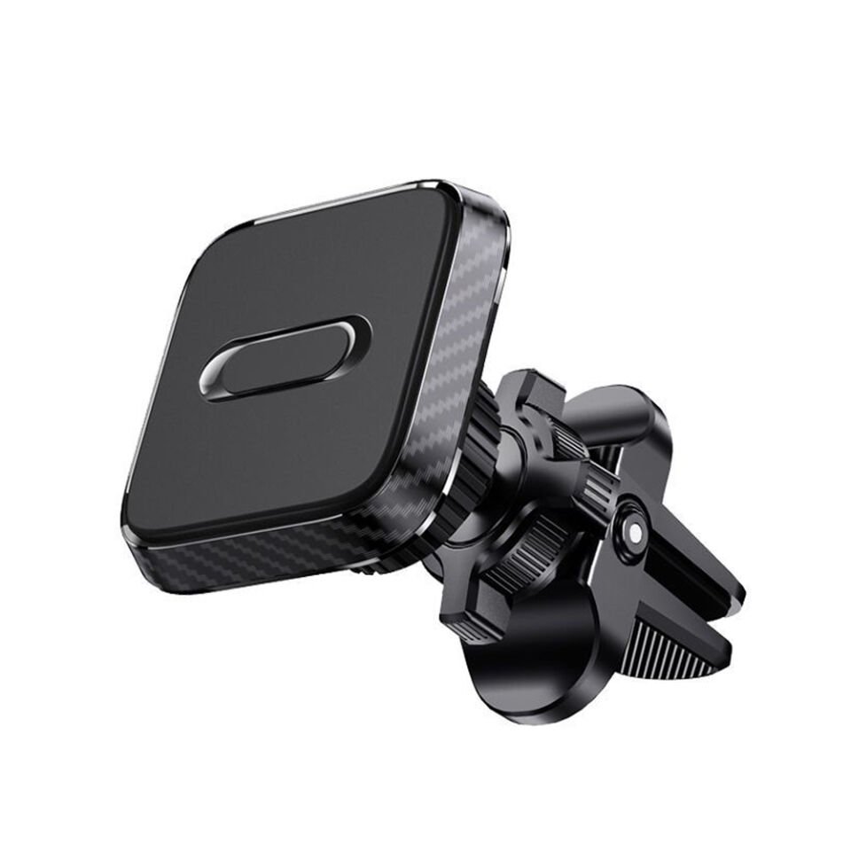 Araç İçi Manyetik Telefon Tutucu Havalandırma Izgarası Uyumlu 360° Döner Mıknatıslı Telefon Standı Kare Tasarım