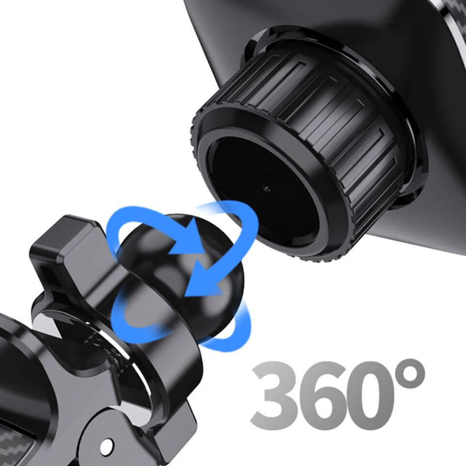 Araç İçi Manyetik Telefon Tutucu Havalandırma Izgarası Uyumlu 360° Döner Mıknatıslı Telefon Standı Kare Tasarım